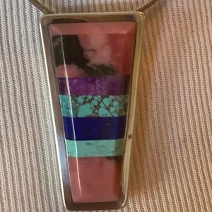 .925 Sterling Silver Pendant Brooch Pin Handmade